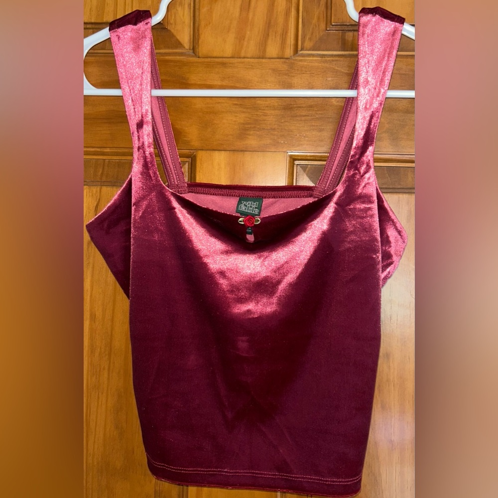 Wild Fable Rose Velour Tank Top